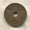 2 сантима. Бельгийское Конго 1910г