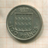 100 франков. Монако 1958г