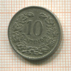10 сантимов. Люксембург 1901г
