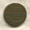 1 крейцер. Австрия 1816г
