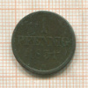 1 пфенниг. Брауншвейг 1851г