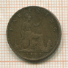1 фартинг. Англия 1880г