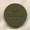 1 крейцер. Австрия 1816г