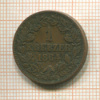 1 крейцер. Баден 1864г