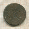 6 крейцеров. Австрия 1800г