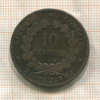 10 сантимов. Франция 1884г