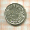 1/2 франка. Швейцария 1966г