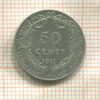 50 сантимов. Бельгия 1911г