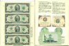 2 доллара 4 боны на одном листе не разрезанные. США. Коллекционное издание в буклете