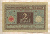 2 марки. Германия 1920г