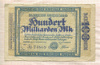 100000000000 марок. Германия 1923г