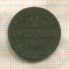 2 пфеннига. Брауншвейг 1859г