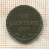 1 сантим. Франция 1849г