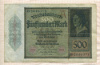 500 марок. Германия 1922г
