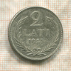 2 лата. Латвия 1925г