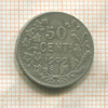 50 сантимов. Бельгия 1909г