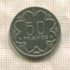 50 франков. Центральная Африка 1976г