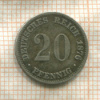 20 пфеннигов. Германия 1876г