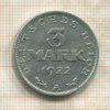 3 марки. Германия 1922г