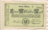 1000000000 марок. Германия 1923г