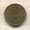 1 крейцер. Австрия 1885г