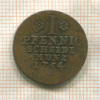 1 пфенниг. Пруссия 1754г