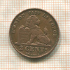 2 сантима. Бельгия 1905г