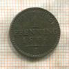 1 пфеннинг. Пруссия 1864г
