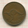 1 пенни. Австралия 1949г