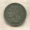 1 песета. Перу 1880г