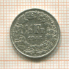 1/2 франка. Швейцария 1946г