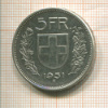 5 франков. Швейцария 1931г