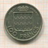100 франков. Монако 1956г