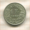 1 франк. Швейцария 1963г
