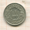 1 франк. Швейцария 1952г