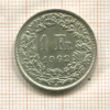 1 франк. Швейцария 1962г