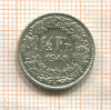1/2 франка. Швейцария 1945г