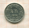 1/2 франка. Швейцария 1964г