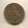 2 сантима. Бельгия 1905г