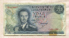 20 франков. Люксембург 1966г