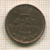 1/2 фартинга. Англия 1843г