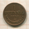 1 пфенниг. Ганновер 1858г