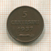 5 сентесимо. Сан-Марино 1937г