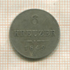 6 крейцеров. Австрия 1849г