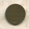 1 геллер. Франкфурт 1858г