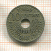 10 сантимов. Тунис 1918г