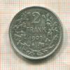 2 франка. Бельгия 1909г