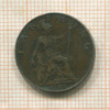 1 фартинг. Великобритания 1908г