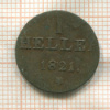 1 геллер. Франкфурт 1821г