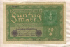 50 марок. Германия 1919г